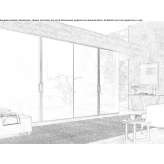 Sectional wardrobe with coplanar doors Moere