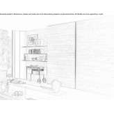 Sectional wardrobe with coplanar doors Moere