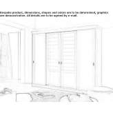Solid wood wardrobe with sliding doors Borutta