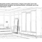 Wooden wardrobe with sliding doors Akumal