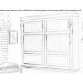 Wooden wardrobe with sliding doors Roletto
