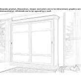 Solid wood wardrobe with sliding doors Portoroz