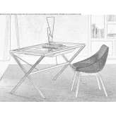 Rectangular crystal desk Acos