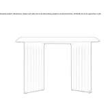 Rectangular desk made of steel Tupambae