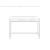 Rectangular desk with drawers Terrades