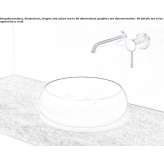 Round steel countertop washbasin Auerbach