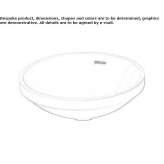 Round ceramic washbasin Claxton