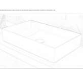 Ceramic countertop washbasin Uchaux