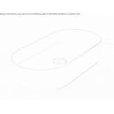 Oval ceramic washbasin Uchaux