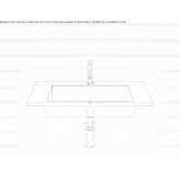 Pietraluce® wall-mounted washbasin Parlasco