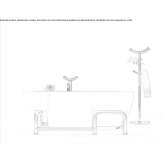 Freestanding bathtub with seat Corinth
