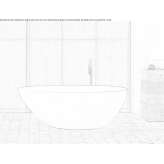 Freestanding oval Velluto® bathtub Abenojar