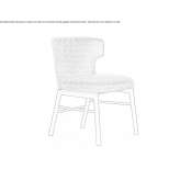 Chair upholstered with fabric Hemse