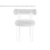 Chair upholstered with wool Serra