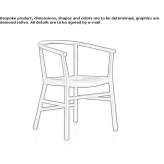 Rope chair with open backrest Peris