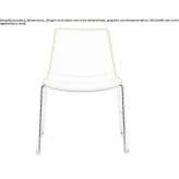 A chair upholstered with fabric that can be stacked Lathbury