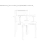Wooden chair with open backrest Kokory