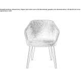 Chair upholstered with fabric Frechen