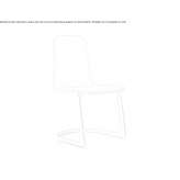 Fabric chair and satin steel base Wrestedt