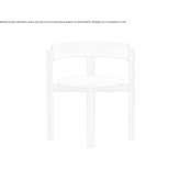 Oak chair with integrated cushion Tokarevo