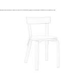 Wooden chair Melan