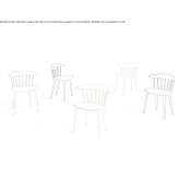 Wooden chair with armrests Hude