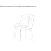Leather chair with integrated cushion Karalat