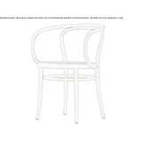 A chair with a seat made of cane Antigo