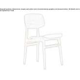 Oak chair with open backrest Mogilany