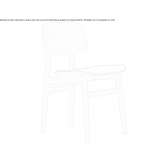 Oak chair with integrated cushion Mogilany