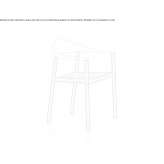 Stackable walnut chair Lipia