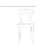 Wooden chair Pijao
