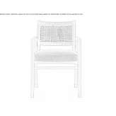 Solid wood chair with armrests Zoutkamp