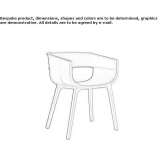 Chair with armrests Salisano