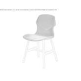 Upholstered leather chair with removable cover Pulle
