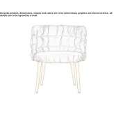 Fabric chair with armrests Temextla