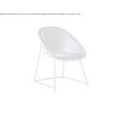 Plastic chair with upholstery Prevalle
