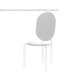 Fabric chair with high backrest Alessano