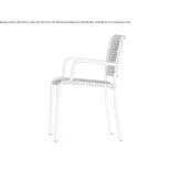 A chair with armrests that can be stacked Secas