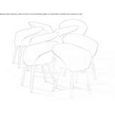 Recycled plastic chair with armrests Brejinho