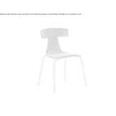 Stackable chair with upholstery Domont