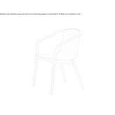 Wooden chair with armrests Rethem