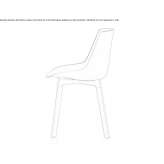 Polycarbonate chair Gambier
