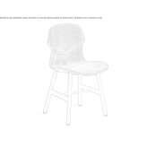 Chair upholstered in fabric with a removable cover Pulle