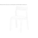 Oak chair with integrated cushion Maaseik