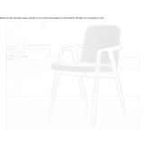 Chair upholstered in fabric with armrests Acos
