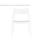 Wooden chair with armrests Eruh