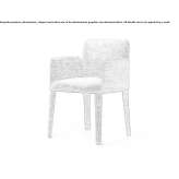 Upholstered chair with armrests Sitagroi
