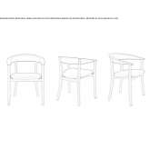 Chair with armrests Malaunay
