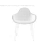 Chair upholstered in fabric with armrests Budeasa